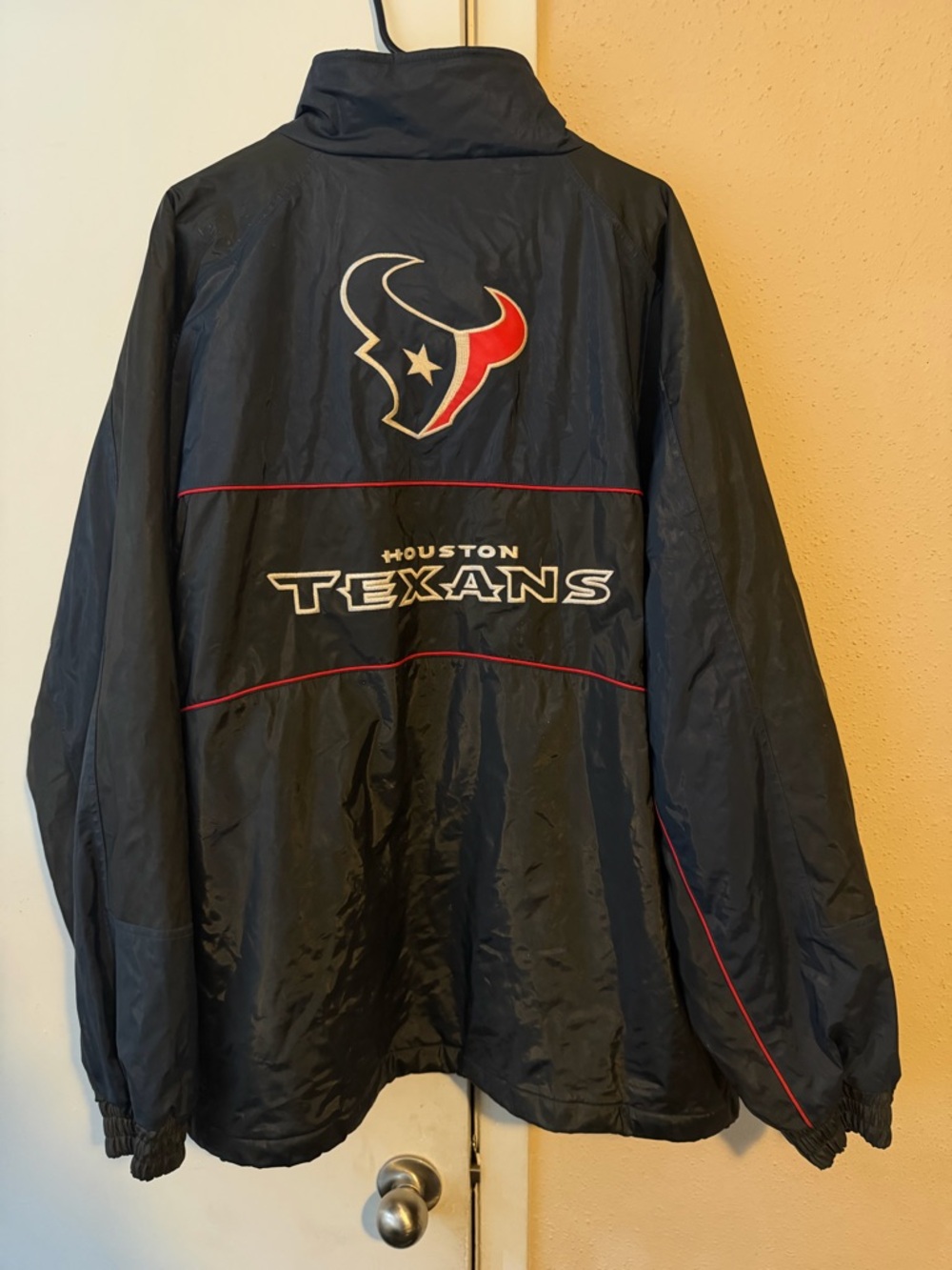NFL Houston Texans Men’s Sz 2XL Full Zip Jacket Embroidered Logos